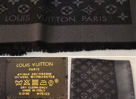 real vs fake louis vuitton monogram scarf|genuine Louis Vuitton scarf.